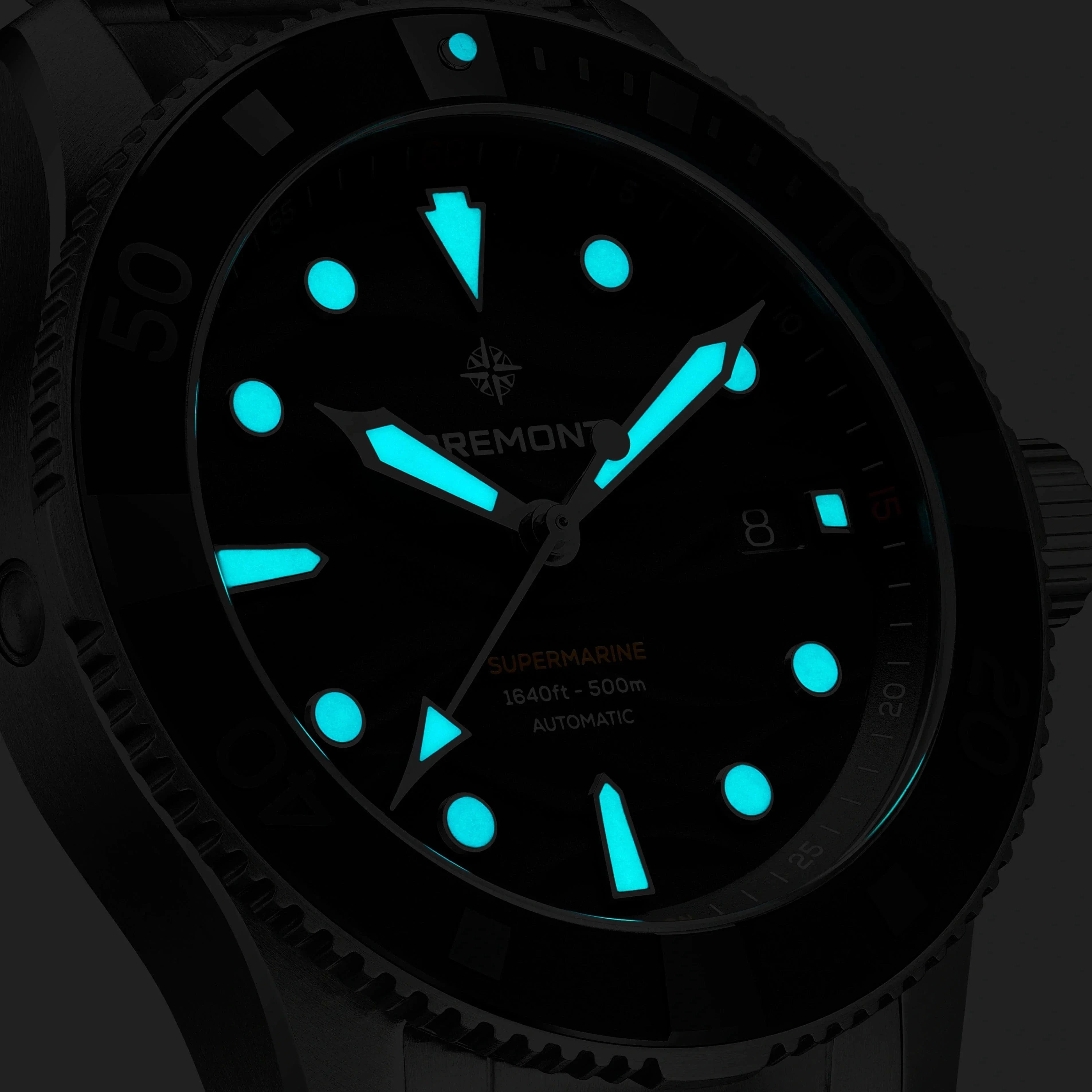 Bremont Supermarine 500M 43mm Black Dial Men's Watch SM43-DT-SS-BK-N-S