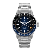 Bremont Supermarine 300M GMT, 'Glacier' Blue 40mm Blue Dial Men's Watch SM40-GMT-SS-BLBK-B