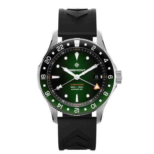 Bremont Supermarine 300M GMT, 'Tundra' Green 40mm Green Dial Men's Watch SM40-GMT-SS-GNBK-R-S