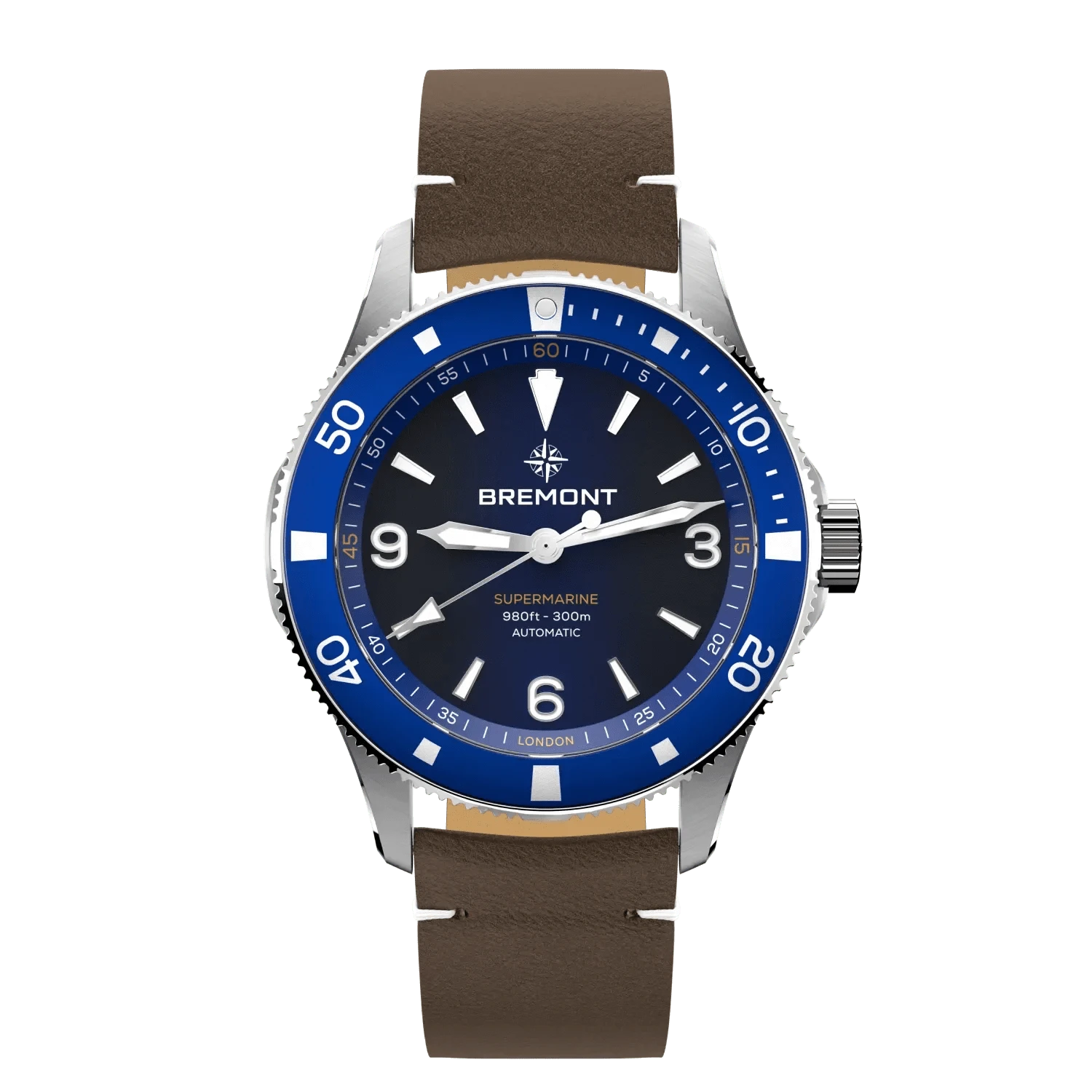 Bremont Supermarine 300M 40mm Blue Dial Men's Watch SM40-ND-SS-BL-L-S