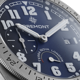Bremont Terra Nova 40.5mm Turning Bezel Power Reserve Blue Dial Men's Watch TN40-PWR-SS-BL-B