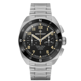Bremont Terra Nova 42.5mm Chronograph Black Dial Men's Watch TN42-CHR-SS-BK-B