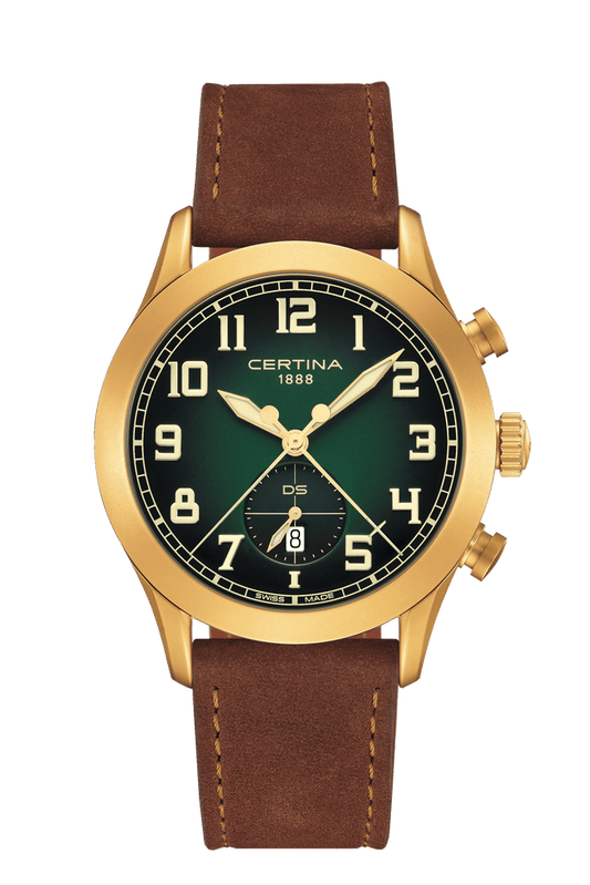 Certina DS Pilot 43mm Green Dial Men's Watch C0246173609200