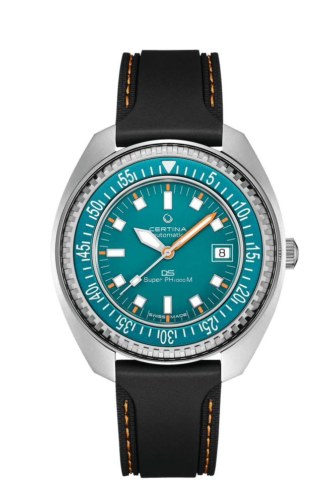 Certina DS SUPER PH1000M STC Teal Dial 43.5mm Men's Watch C0249071704110