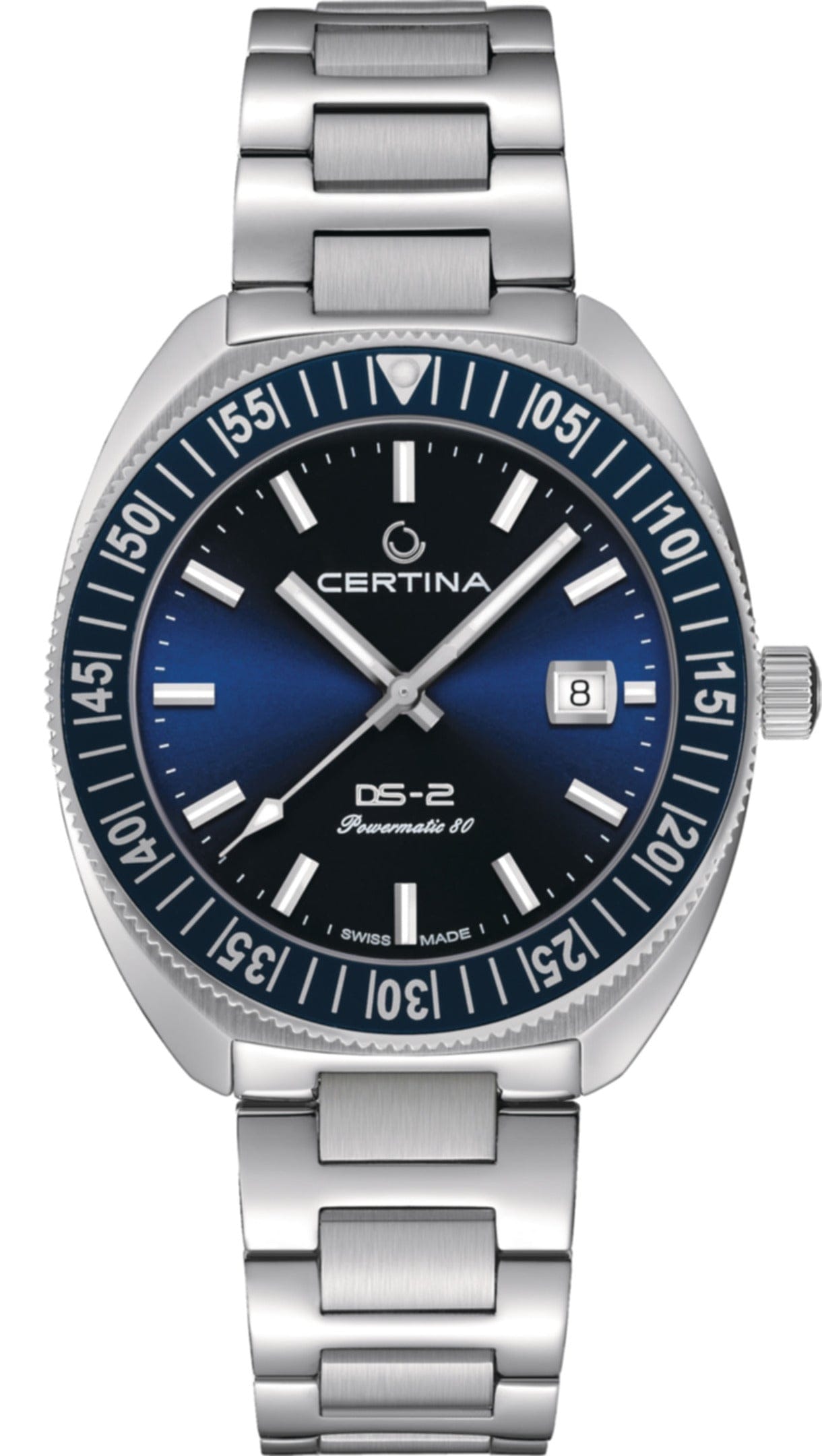 Certina DS-2 41.10mm Stainless Steel Blue Dial Men's Watch C0246071104102