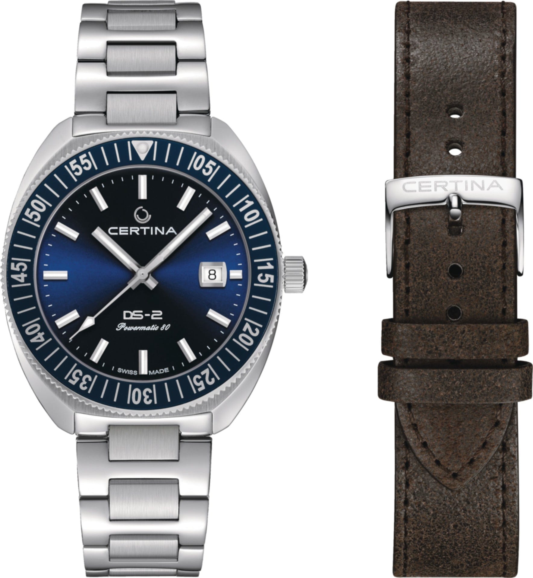 Certina DS-2 41.10mm Stainless Steel Blue Dial Men's Watch C0246071104102