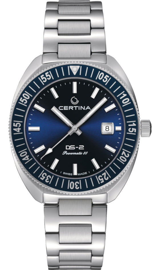 Certina DS-2 41.10mm Stainless Steel Blue Dial Men's Watch C0246071104102