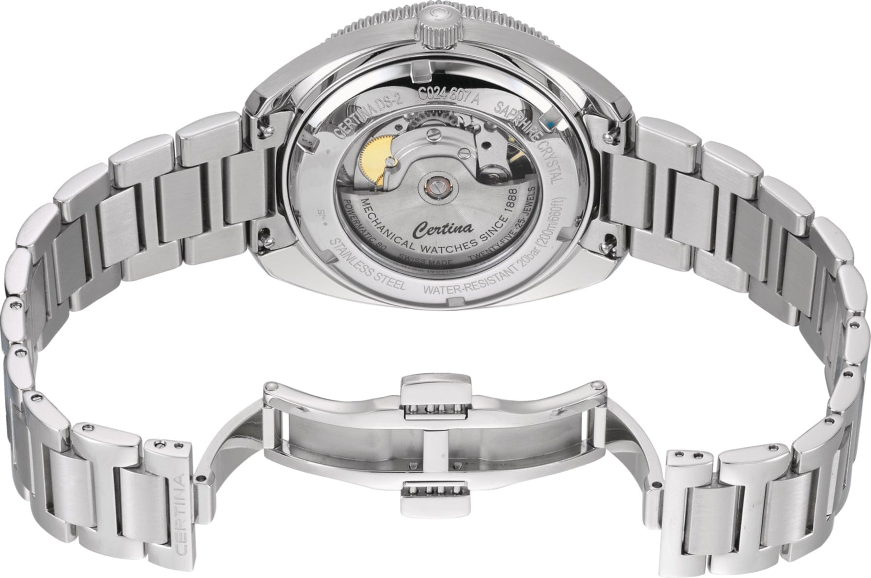 Certina DS-2 41.10mm Stainless Steel Blue Dial Men's Watch C0246071104102