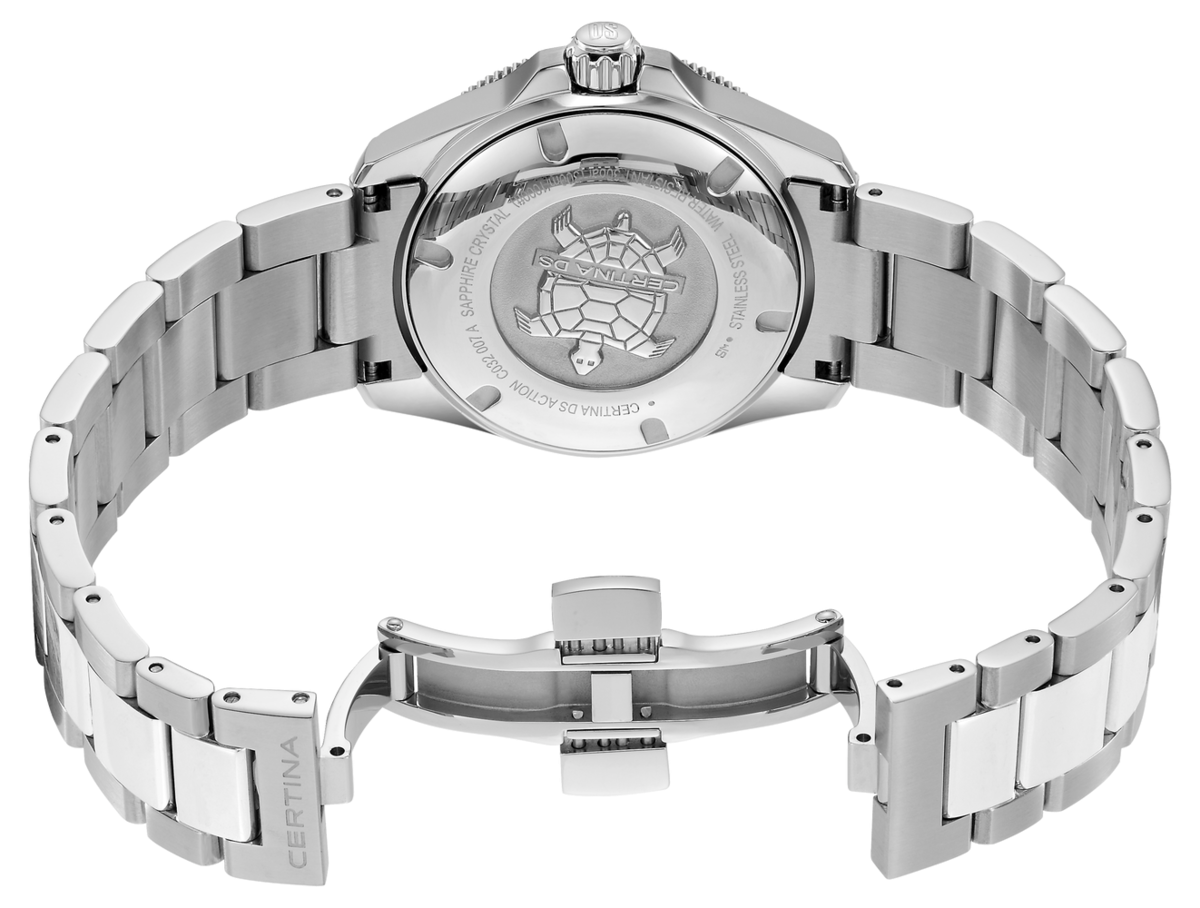 Certina DS Action 34.5mm Powermatic 80 White Dial Women's Watch C0320071101100