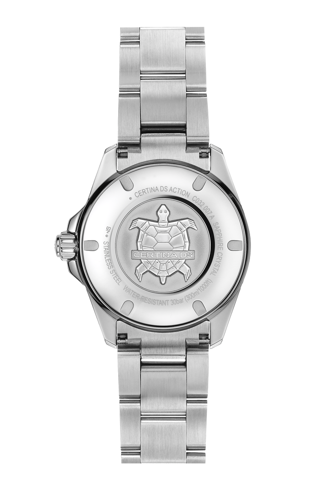 Certina DS Action 34.5mm Powermatic 80 White Dial Women's Watch C0320071101100