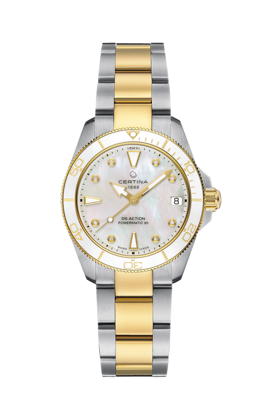 Certina DS Action 34.5mm Powermatic 80 Mother of Pearl Dial Women's Watch C0320072211600
