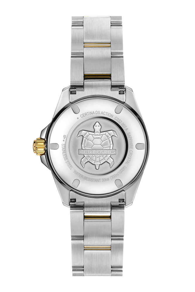 Certina DS Action Powermatic 80 34.5mm Black Mother-of-Pearl Dial Women's Watch C0320072212600