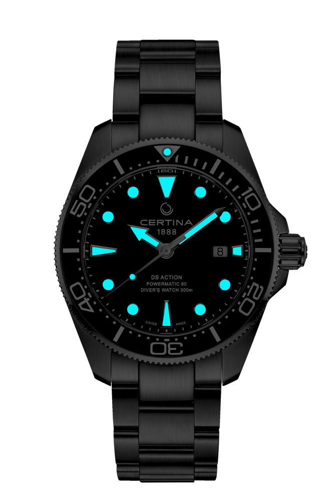 Certina DS Action Diver 43mm Powermatic 80 Green Dial Men's Watch C0326071109100