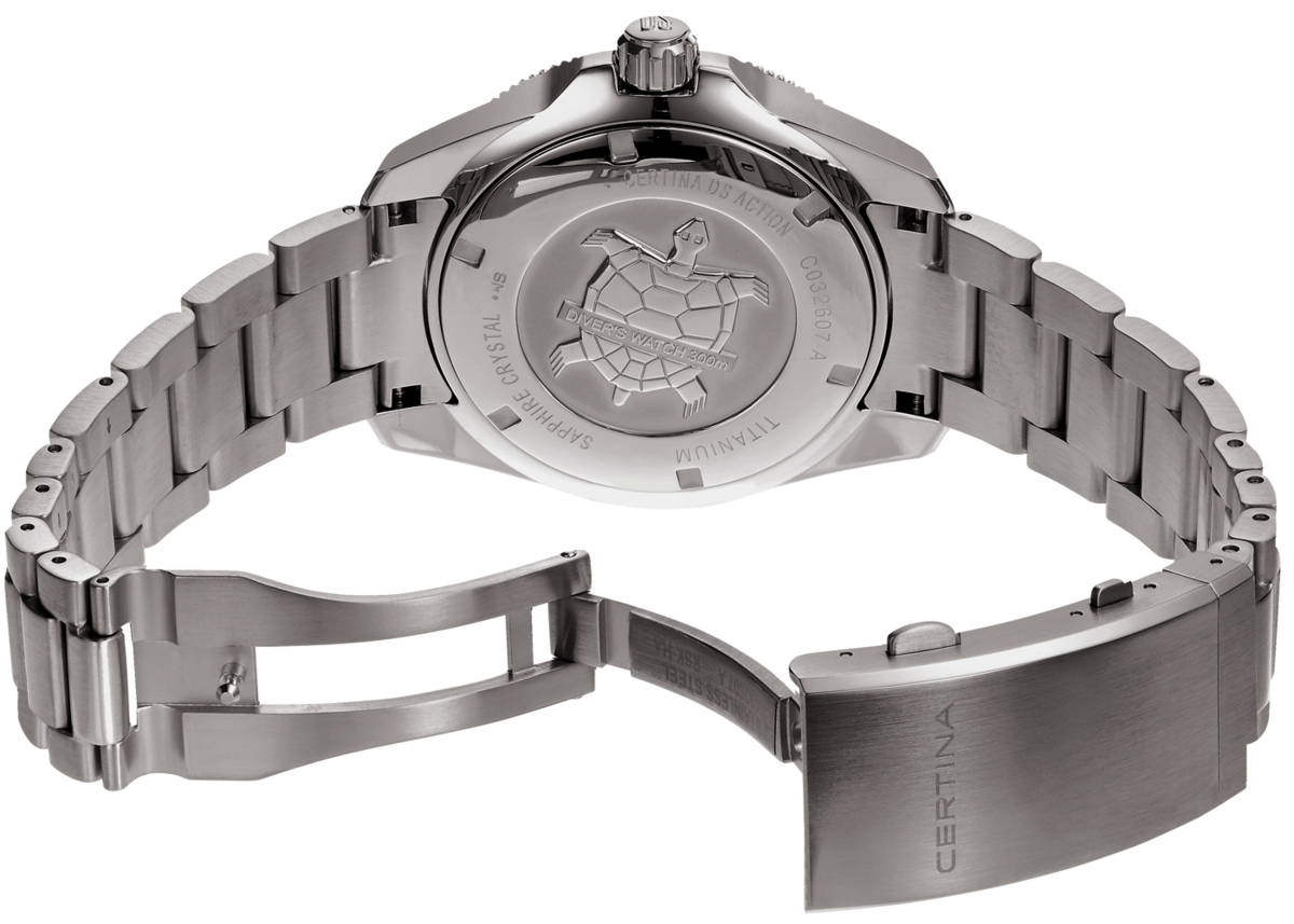 Certina DS Action Diver 43mm Powermatic 80 Black Dial Men's Watch C0326074405100