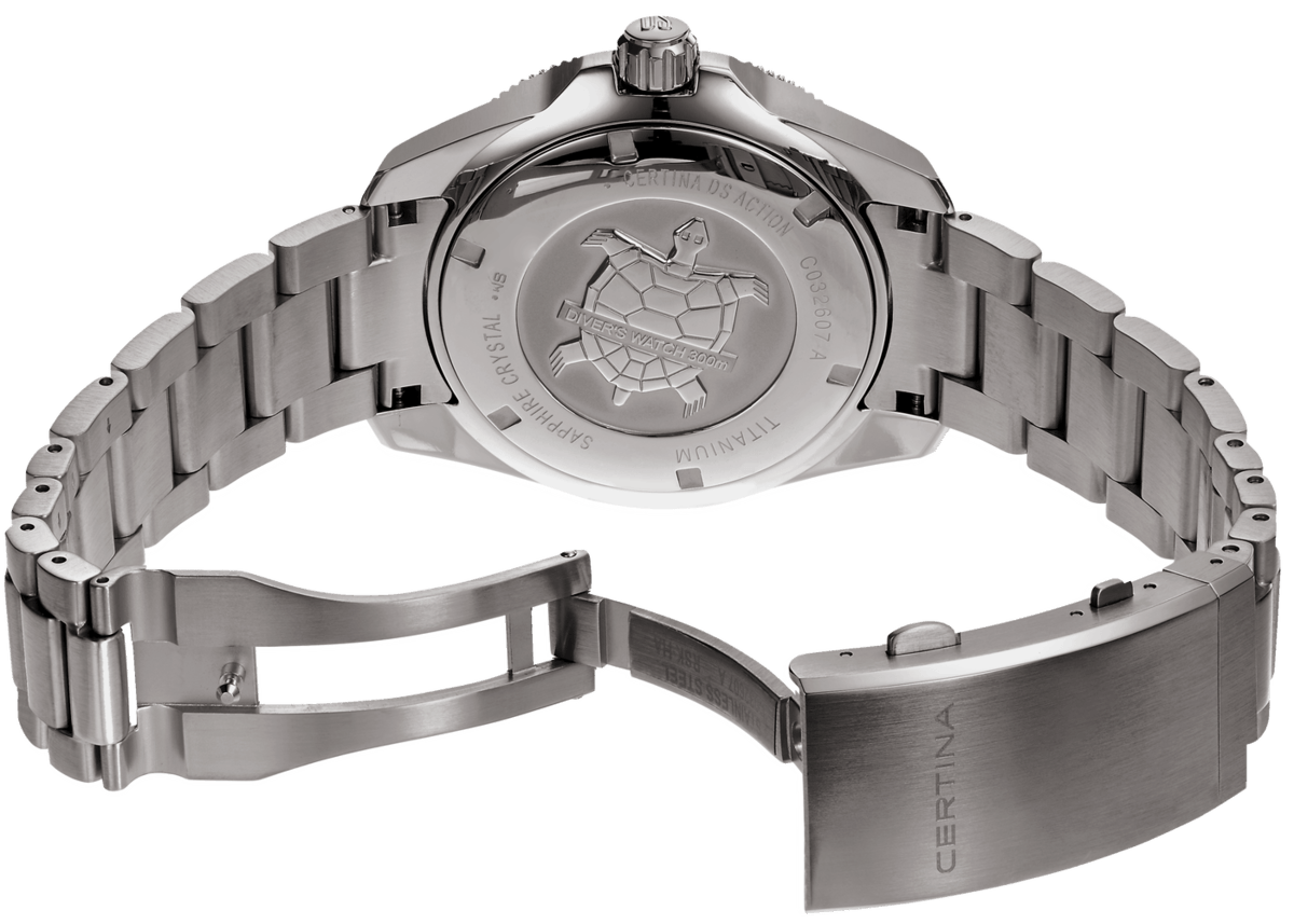 Certina DS Action Diver 43mm Powermatic 80 Black Dial Men's Watch C0326074405100