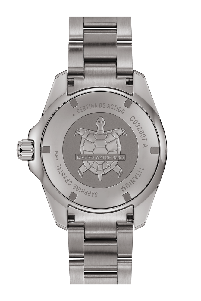 Certina DS Action Diver 43mm Powermatic 80 Black Dial Men's Watch C0326074405100