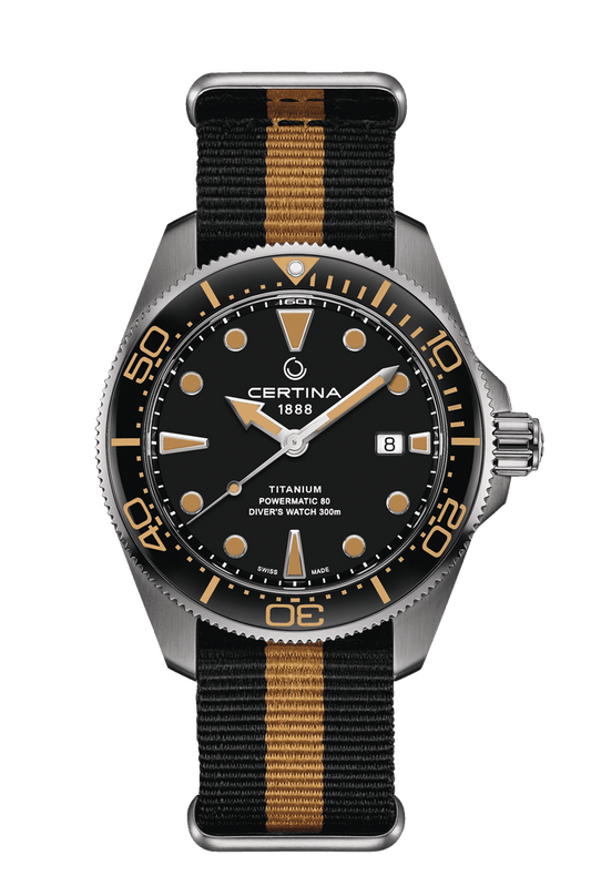 Certina DS Action Diver 43mm Powermatic 80 Black Dial Men's Watch C0326074805100