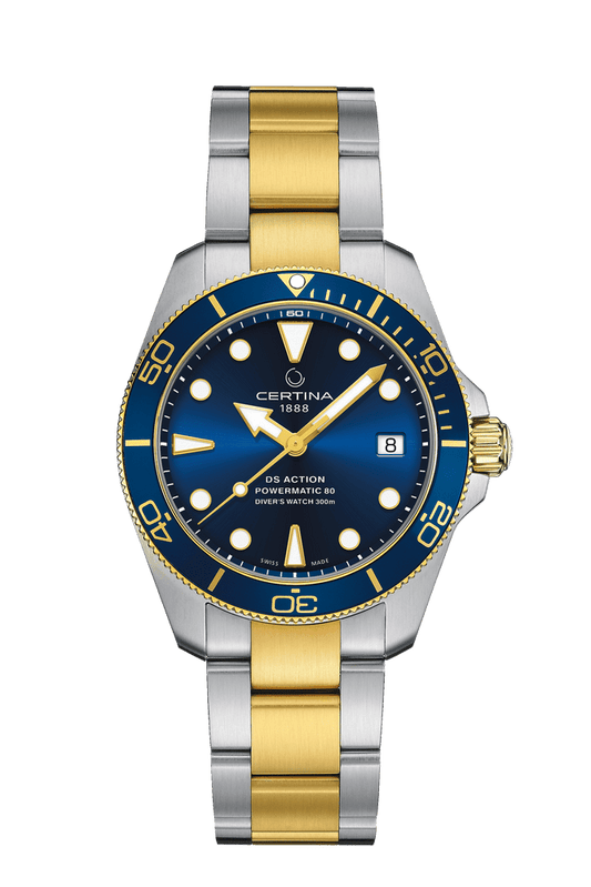 Certina DS Action Diver 38mm Powermatic 80 Sea Turtle Conservancy Special Edition Blue Dial Men's Watch C0328072204110