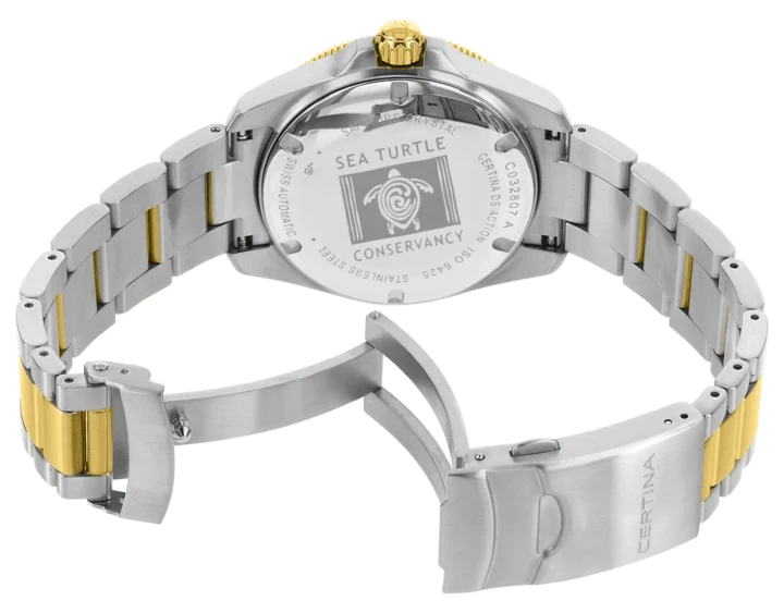 Certina DS Action Diver 38mm Powermatic 80 Sea Turtle Conservancy Special Edition Blue Dial Men's Watch C0328072204110