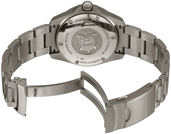 Certina DS Action Diver 38mm Titanium Powermatic 80 Men's Watch C0328074408100