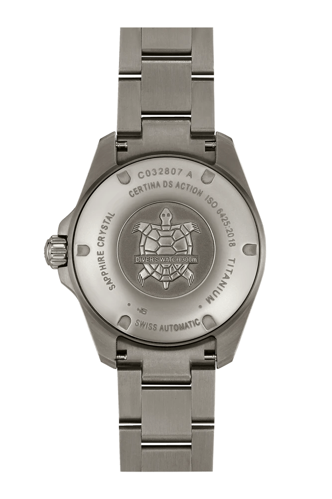 Certina DS Action Diver 38mm Titanium Powermatic 80 Men's Watch C0328074408100