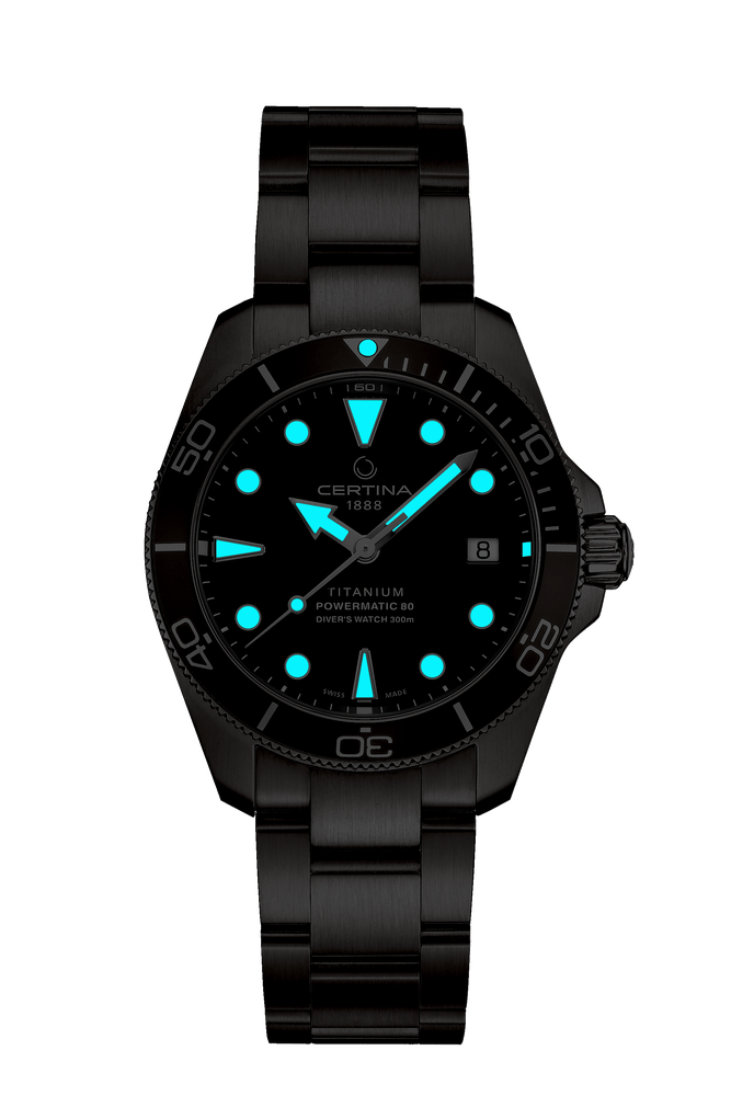 Certina DS Action Diver 38mm Titanium Powermatic 80 Men's Watch C0328074408100