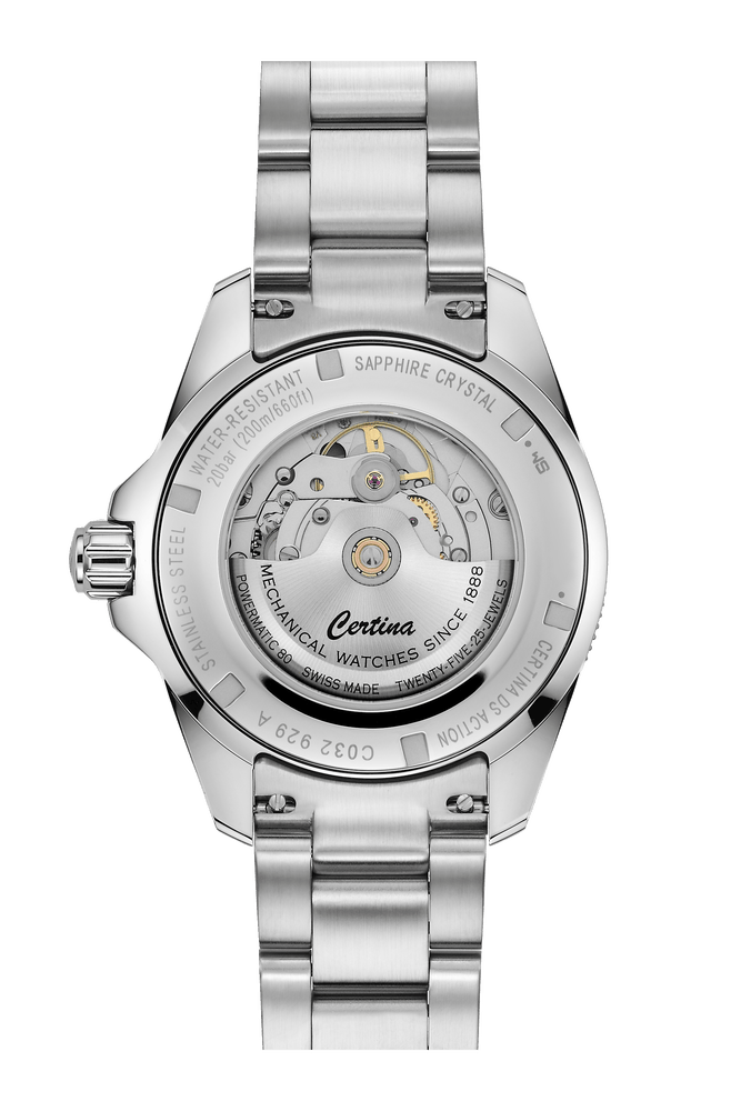 Certina DS Action GMT Powermatic 80 41mm Blue Dial Men's Watch C0329291104101