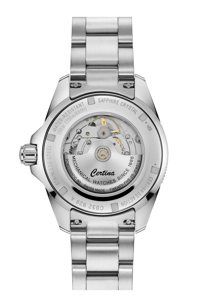 Certina DS Action GMT Powermatic 80 41mm Green-Black Men's Watch C0329291105100