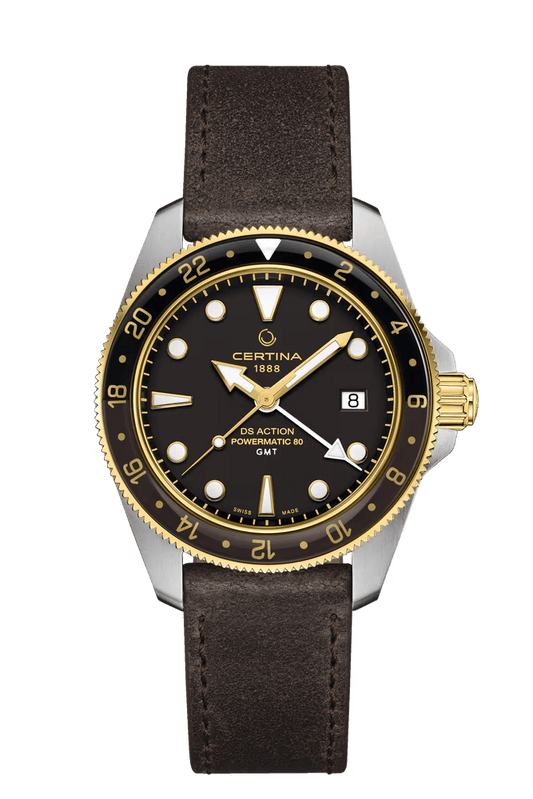 Certina DS Action GMT Powermatic 80 41mm Black Dial Men's Watch C0329292605100