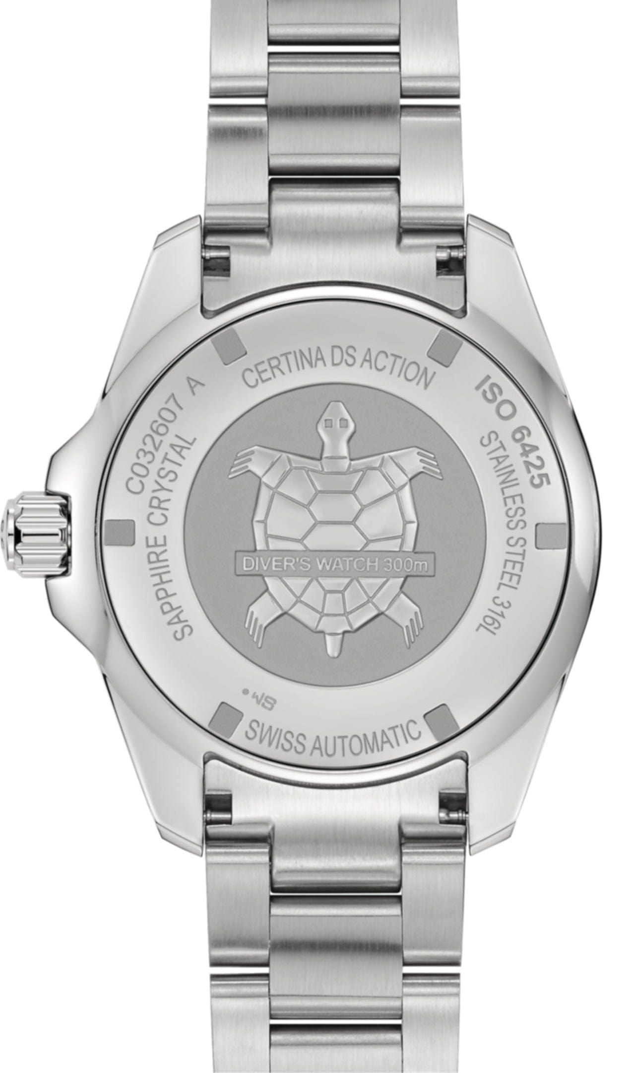 Certina DS Action Diver Blue Dial 43mm Powermatic 80 Men's Watch C0326071104100