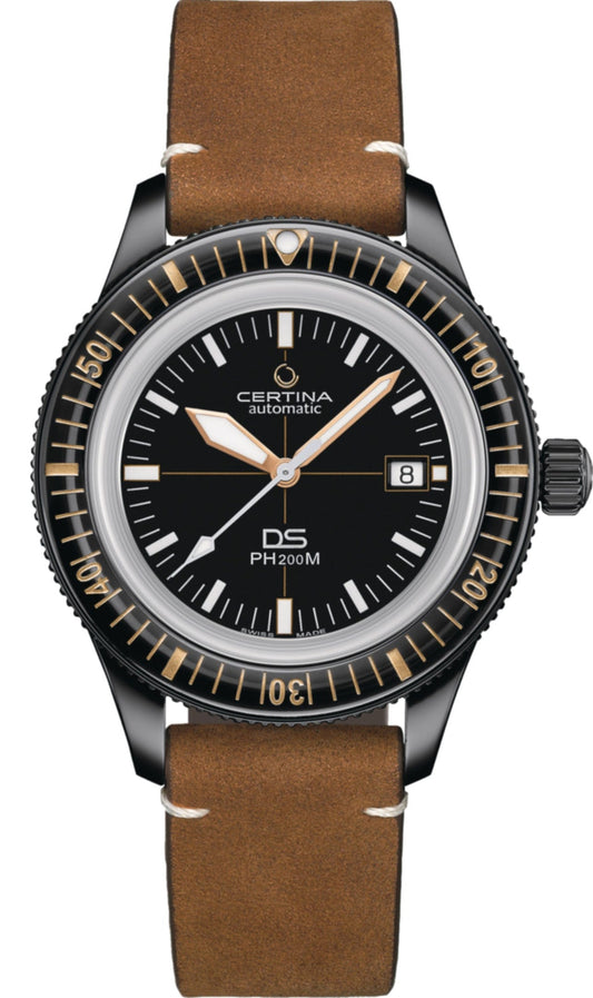 Certina DS PH200M Automatic Black PVD Coating 42.8mm Men's Watch C0364073605000