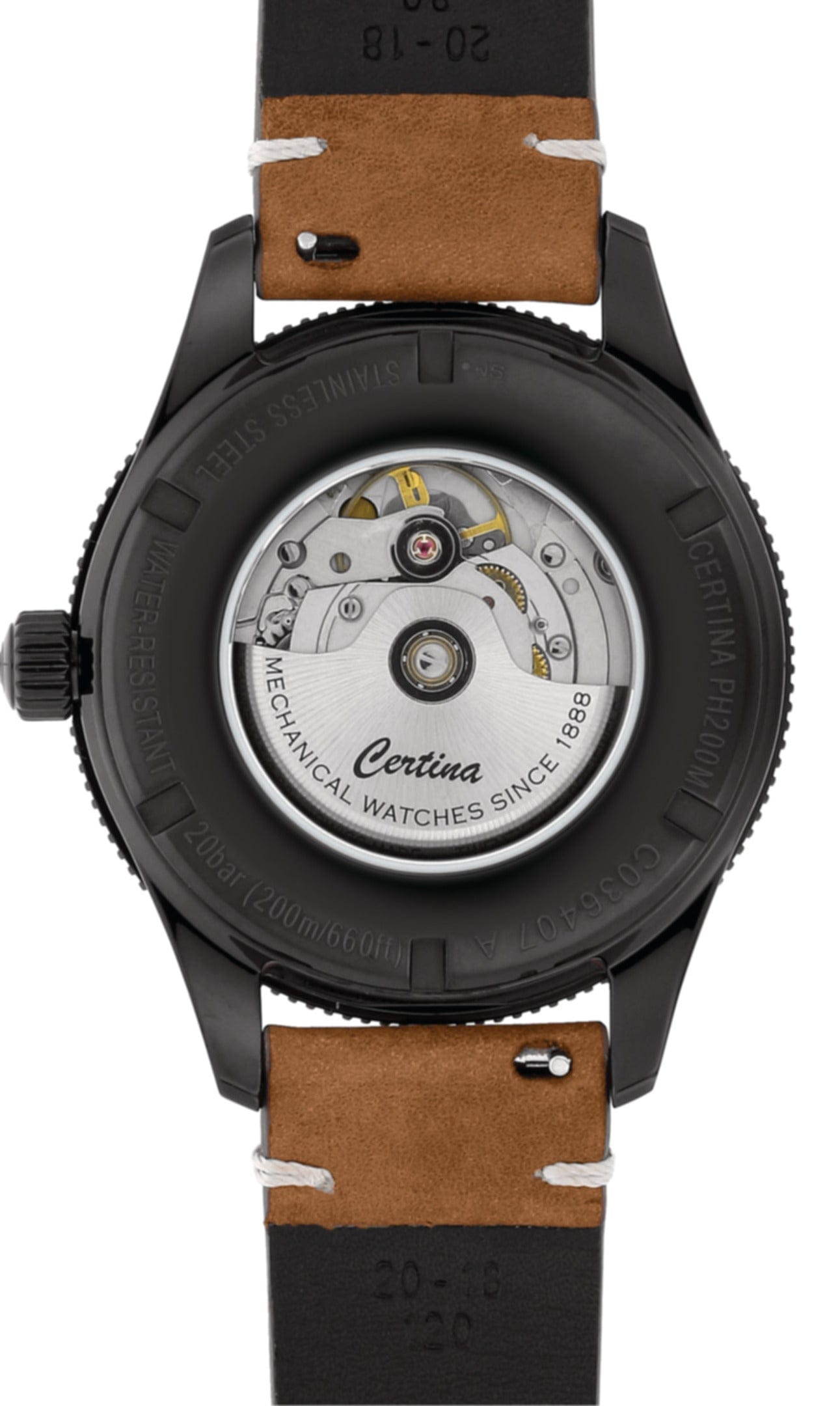 Certina DS PH200M Automatic Black PVD Coating 42.8mm Men's Watch C0364073605000