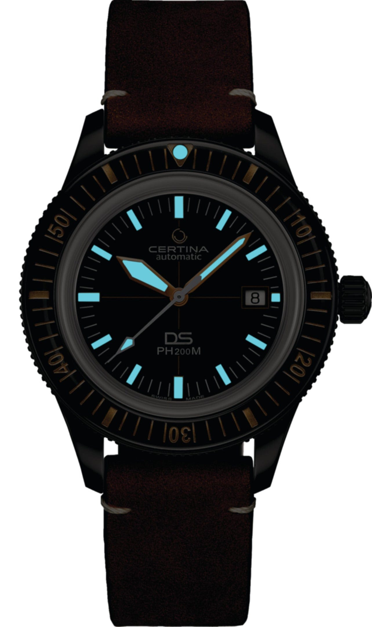 Certina DS PH200M Automatic Black PVD Coating 42.8mm Men's Watch C0364073605000