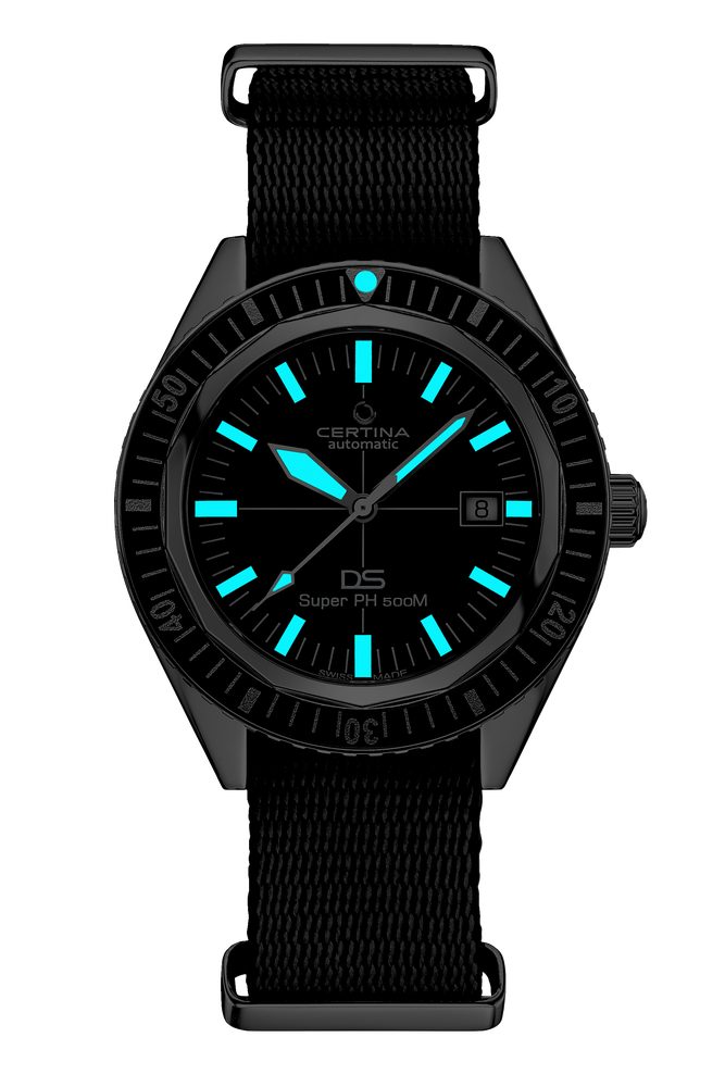 Certina DS Super PH500M 43mm Black Dial Men's Watch C0374071805000
