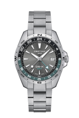 Certina DS-X GMT 41.2mm Grey Dial Men's Watch C0474521108100