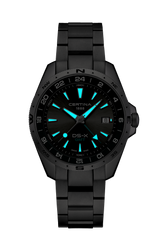 Certina DS-X GMT 41.2mm Grey Dial Men's Watch C0474521108100