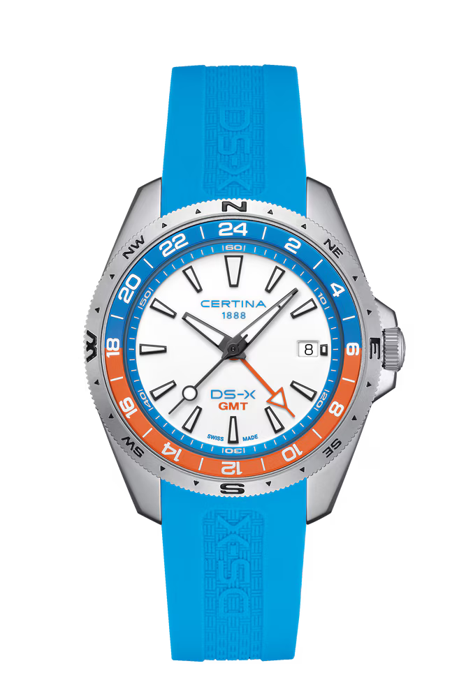 Certina DS-X GMT 41.2mm White Dial Men's Watch C0474521701100
