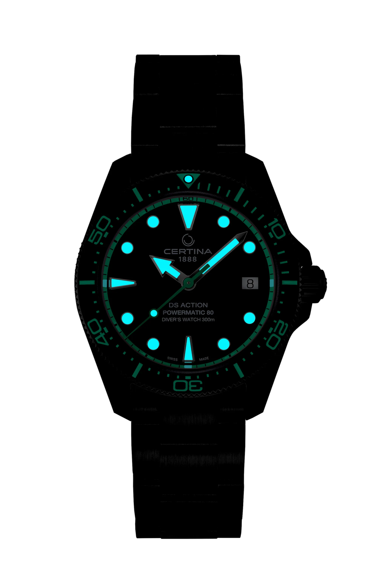 Certina DS Action Diver 38mm Black Dial Men's Watch C0488073305101