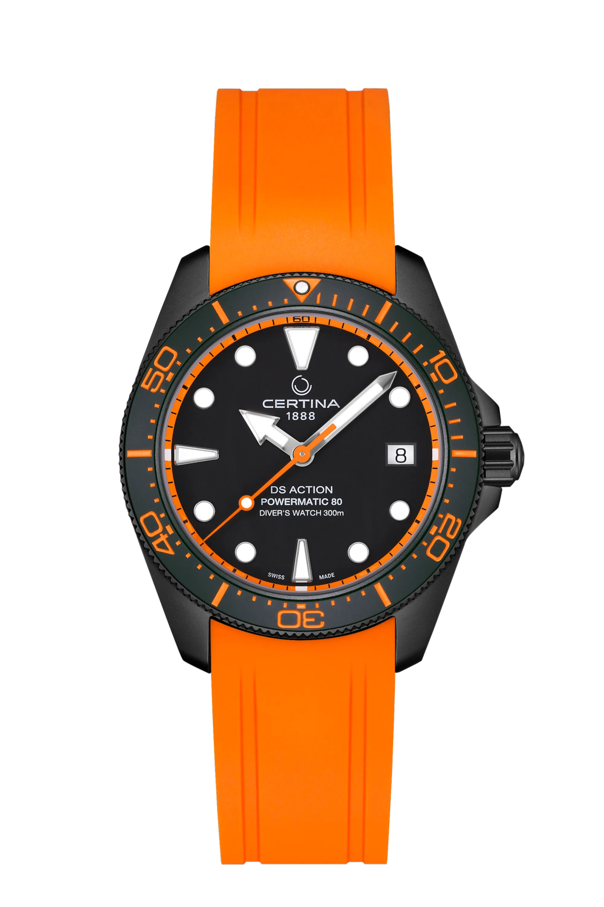 Certina DS Action Diver 38mm Black Dial Men's Watch C0488073305102