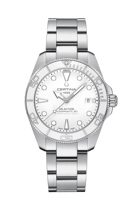 Certina DS Action Diver 40.5mm White Dial Men's Watch C0484071101100