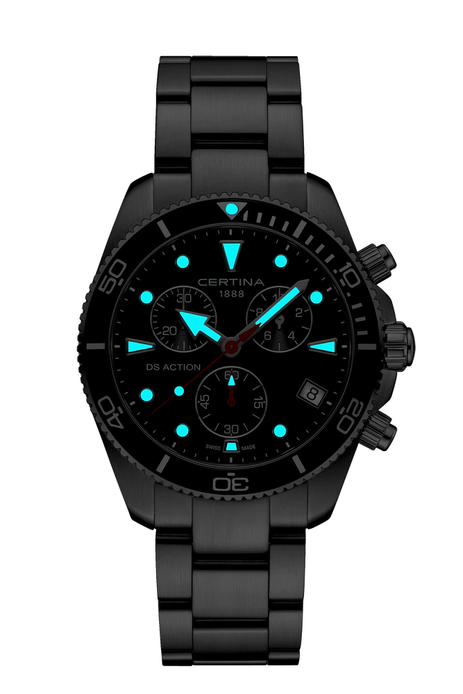 Certina DS Action Chrono 42mm Black Dial Men's Watch C0484171105100