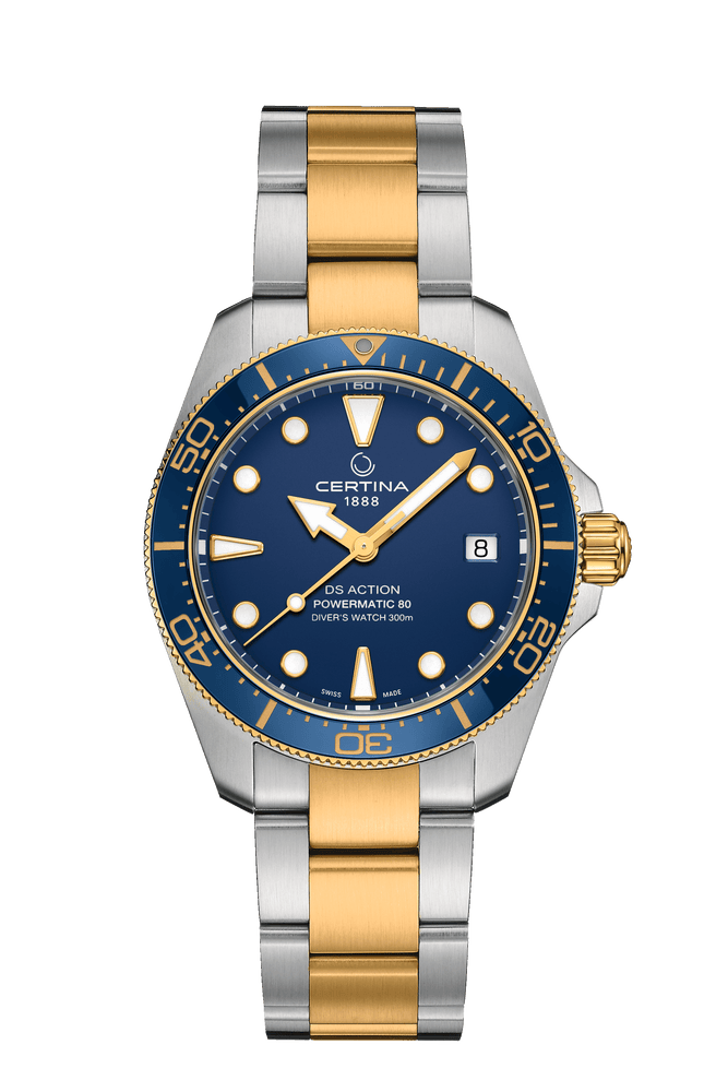 Certina DS Action Diver 38mm Powermatic 80 Blue Dial Men's Watch C0488072204100