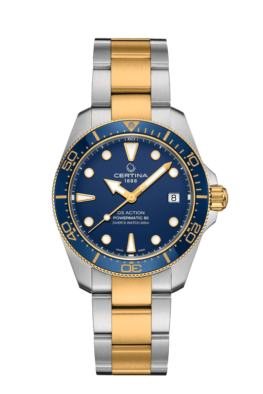 Certina DS Action Diver 38mm Powermatic 80 Blue Dial Men's Watch C0488072204100