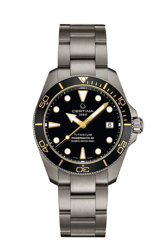 Certina DS Action Diver 38mm Powermatic 80 Black Dial Men's Watch C0488074405100
