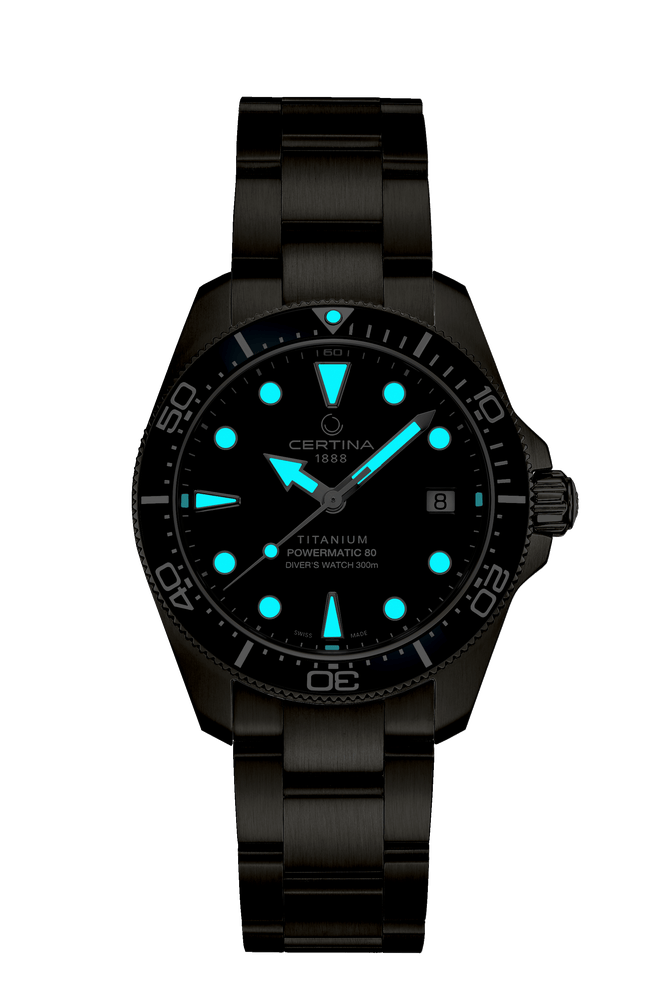 Certina DS Action Diver 38mm Powermatic 80 Grey Dial Men's Watch C0488074408100