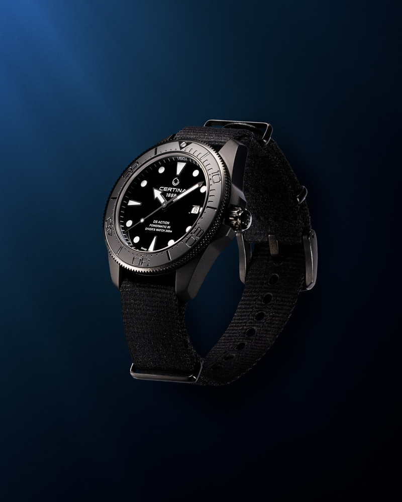 Certina DS Action Diver 43mm Powermatic 80 Black Dial Men's Watch C0326073805100