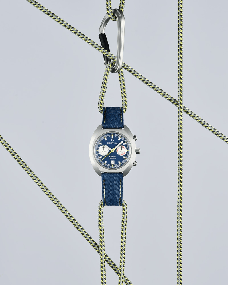 Certina DS-2 Chronograph Automatic 43.36mm Blue Dial Men's Watch C0244621804100