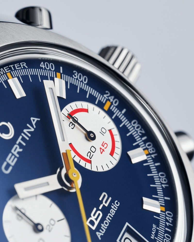 Certina DS-2 Chronograph Automatic 43.36mm Blue Dial Men's Watch C0244621804100