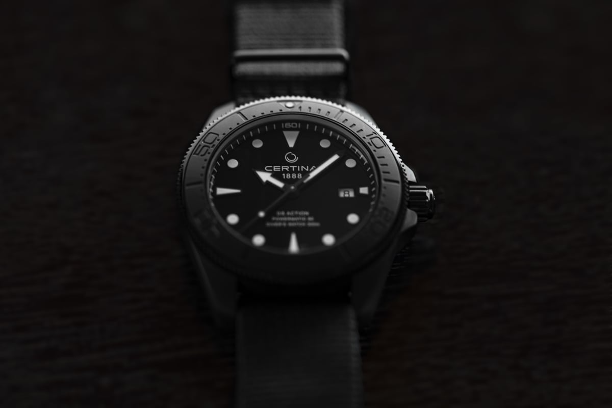 Certina DS Action Diver 43mm Powermatic 80 Black Dial Men's Watch C0326073805100
