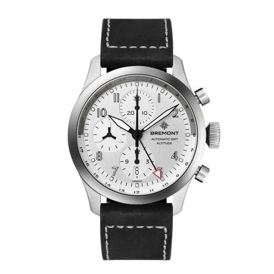 Bremont Altitude Chronograph GMT 42mm Brushed Silver Dial Men's Watch ALT42-CHR-G-SS-SI-L-S